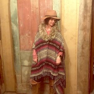 Wool Horse Blanket Shawl